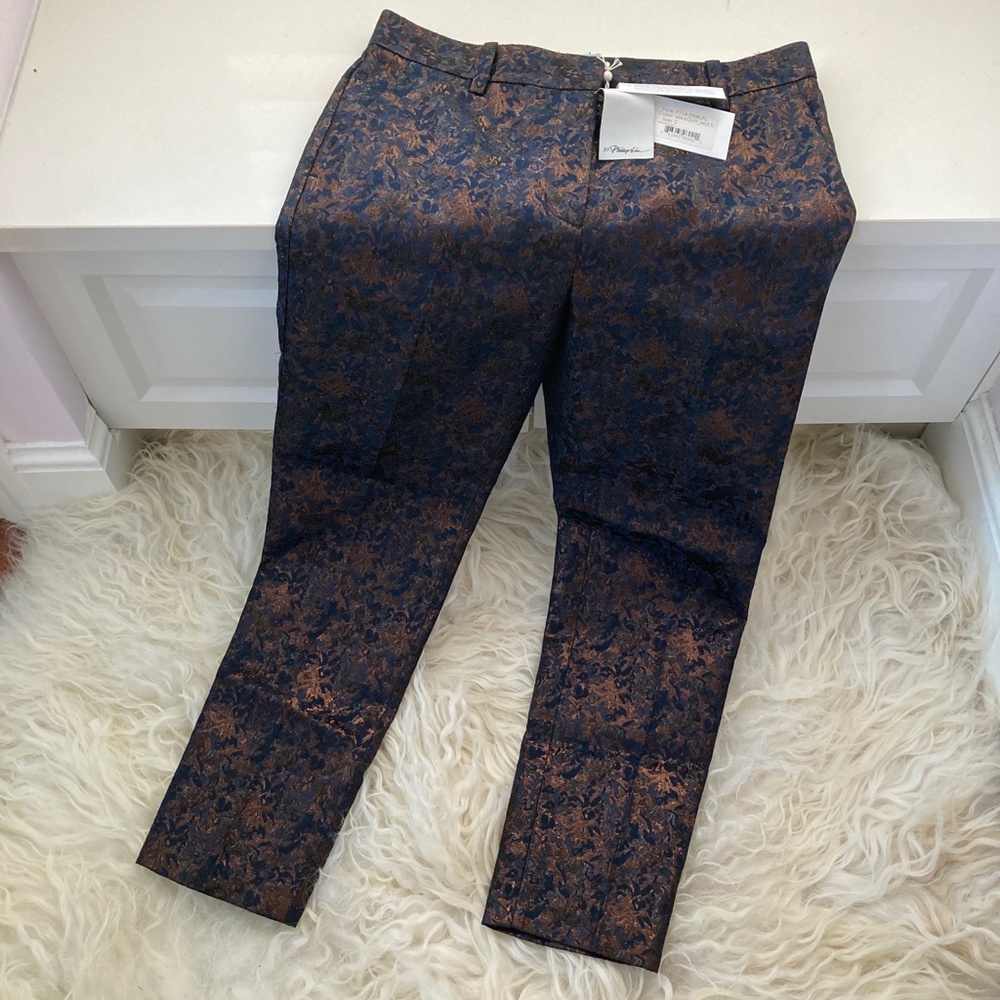 3.1 PHILLIP LIM Printed Straight Leg Pants - Picture 2 of 9